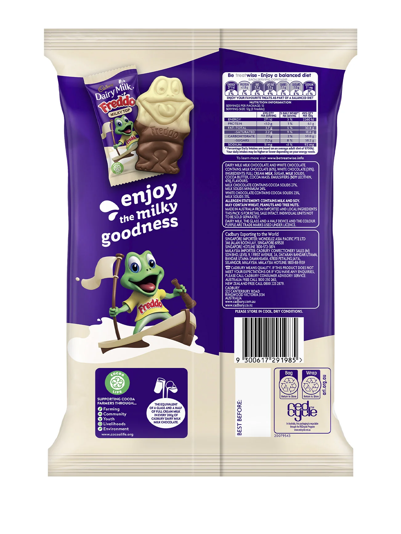 CADBURY FREDDO MILK TOP CHOCOLATE 144G - Image 5