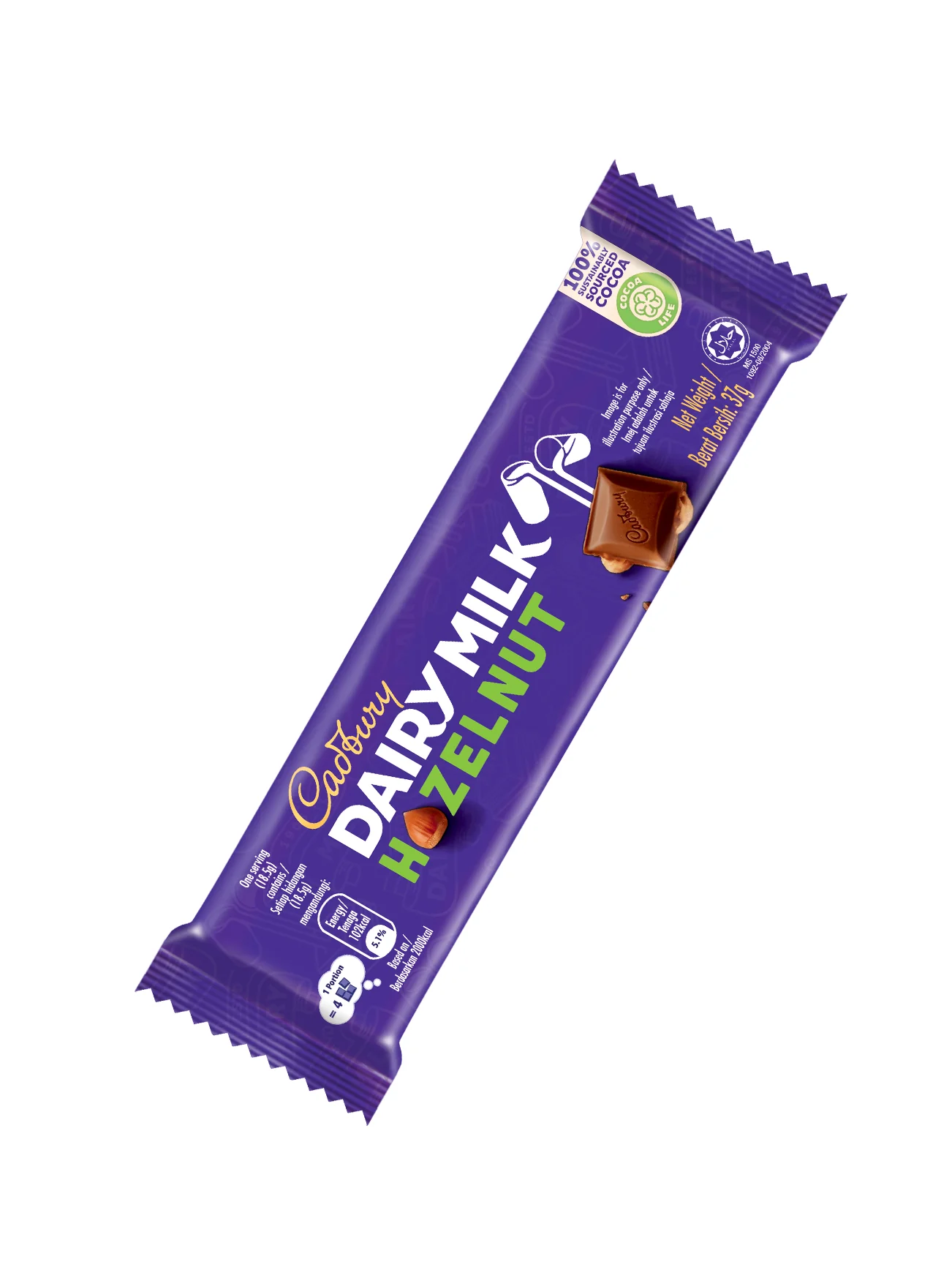 CADBURY HAZEL NUT 37G - Image 2