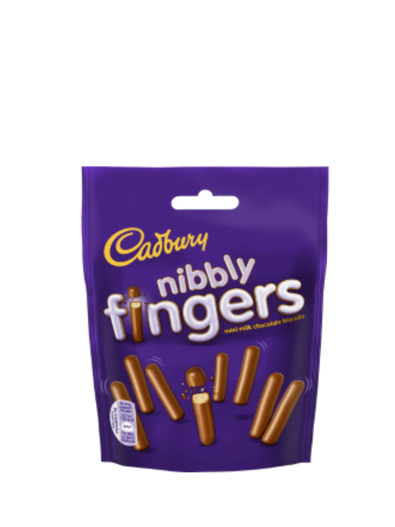 CADBURY NIBBLY FINGERS POUCH 125G
