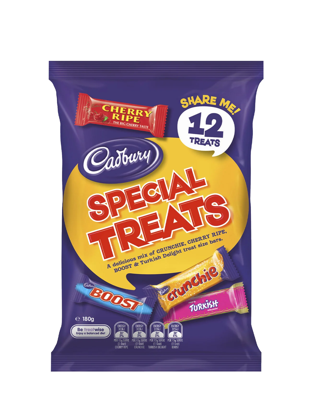 CADBURY SHAREPACK SPECIAL TREATS 180G