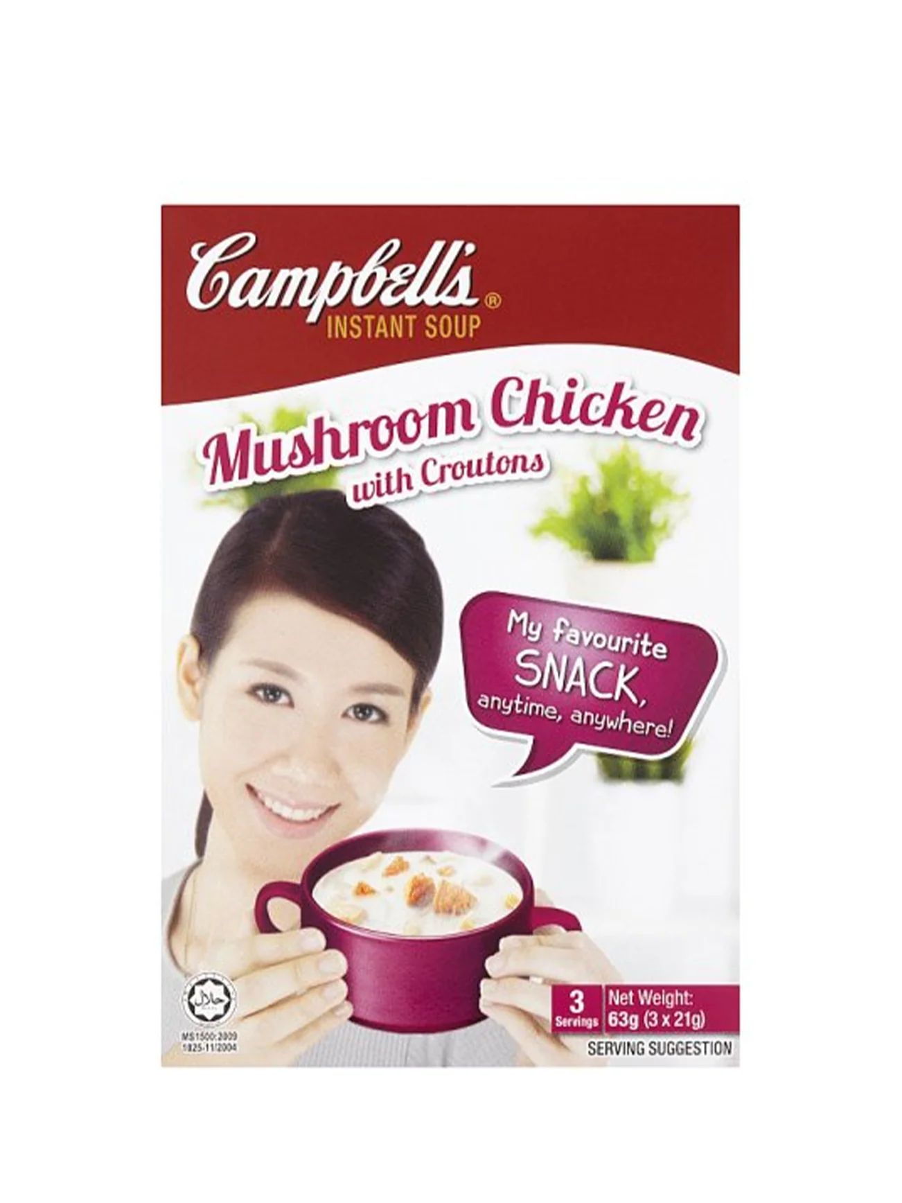 CAMPBELL'S INST MUSH CHIC W CROUTONS 3X21G