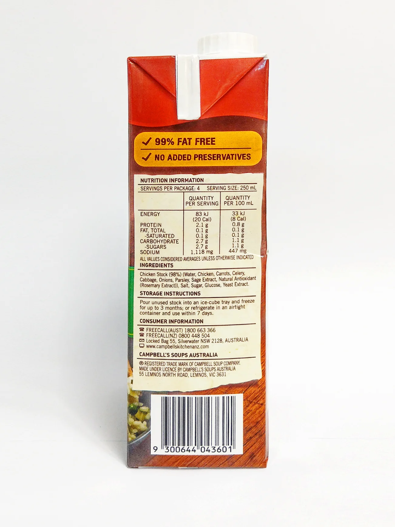CAMPBELL'S REAL STOCK CHICKEN 1L - Image 3