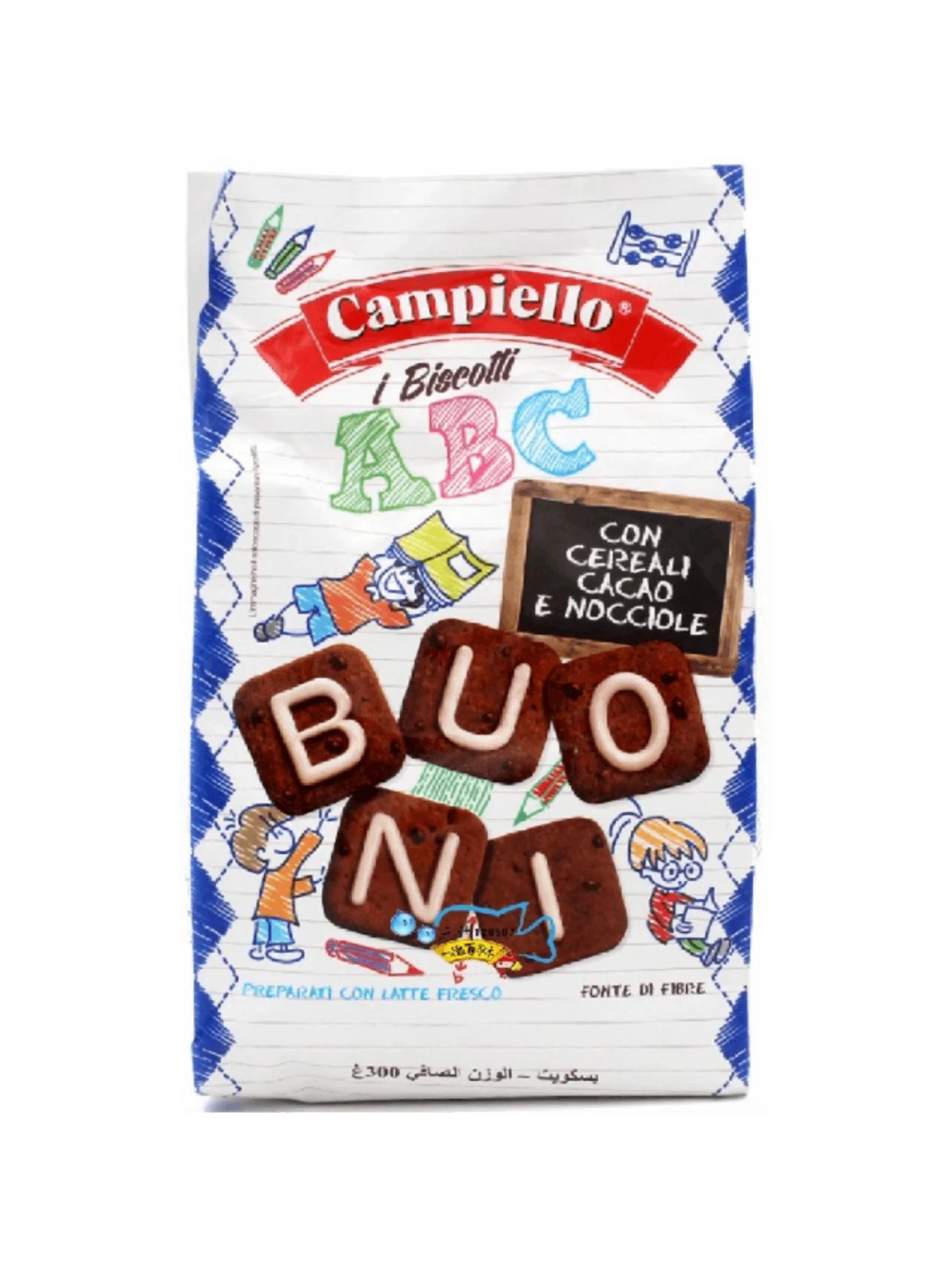 CAMPIELLO ABC BISCUITS CEREAL COCOA & HZLNUT 300G