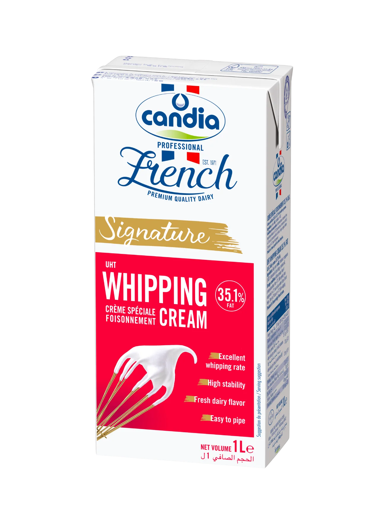 CANDIA 35.1% FAT UHT WHIPPING CREAM 1L