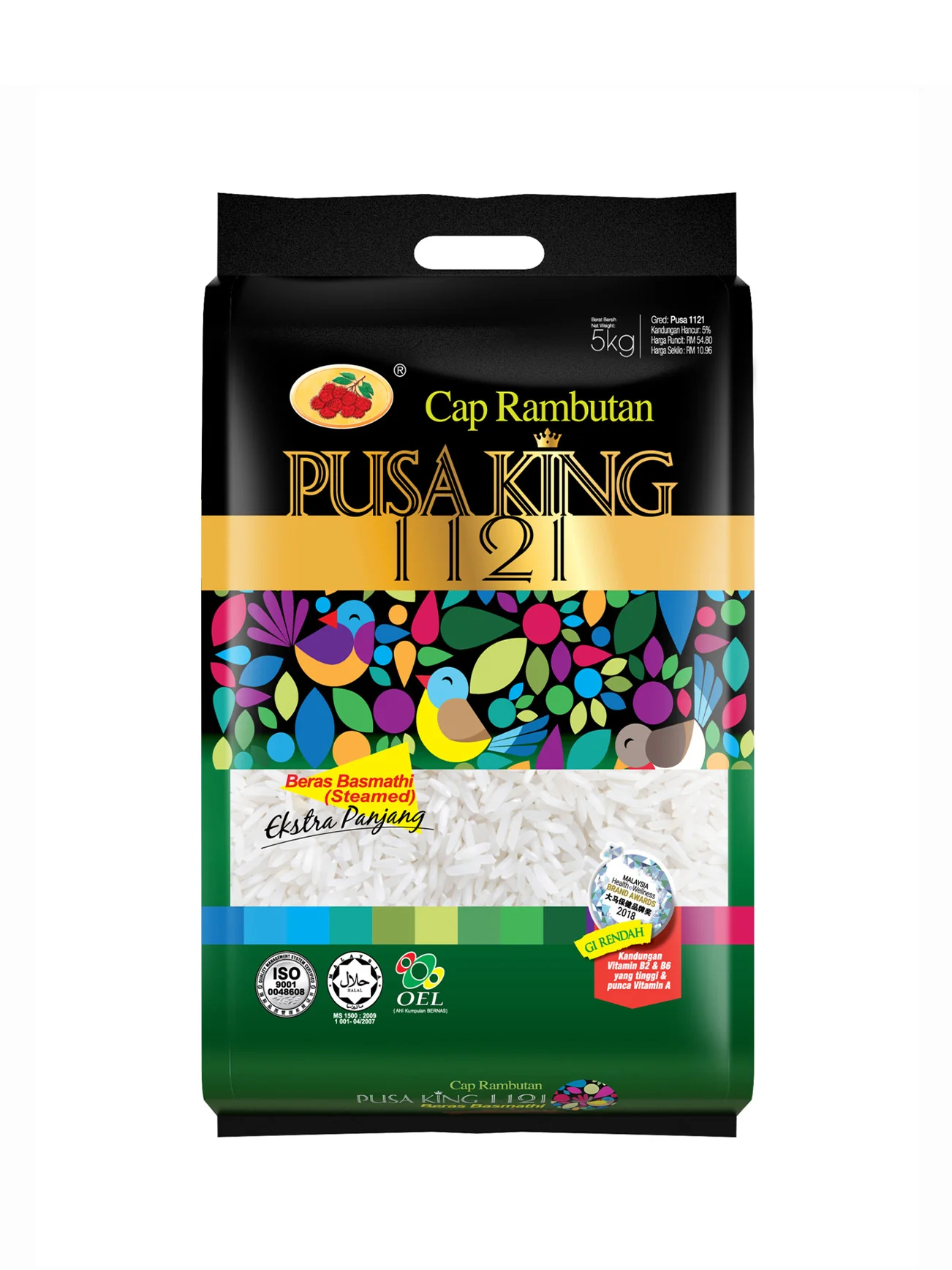 CAP RAMBUTAN BASMATHI PUSA KING 1121 5KG - Image 2