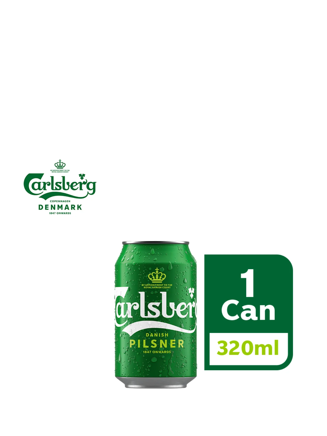 CARLSBERG BEER CAN (GL) 320ML - Image 3