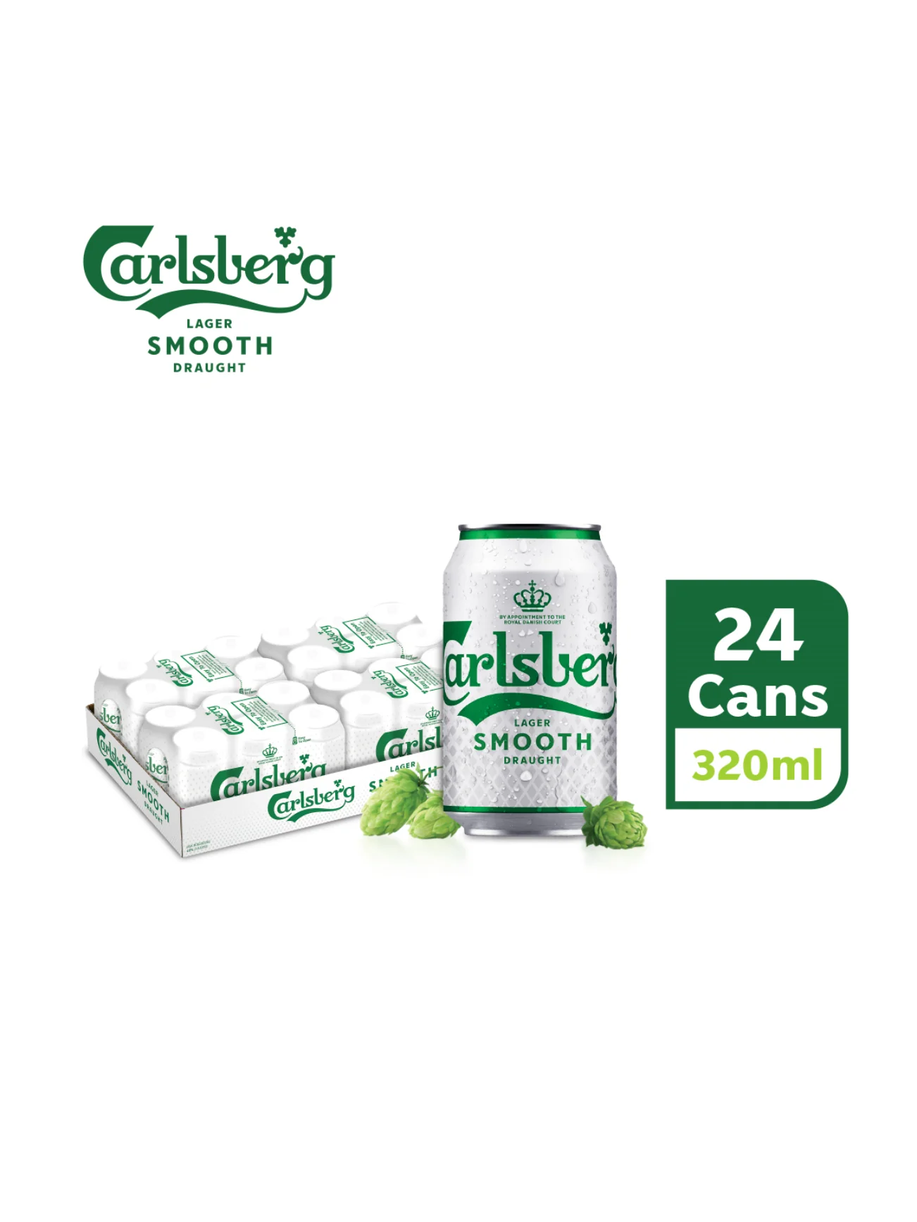 CARLSBERG SMOOTH DRAUGHT CANS 24*320ML