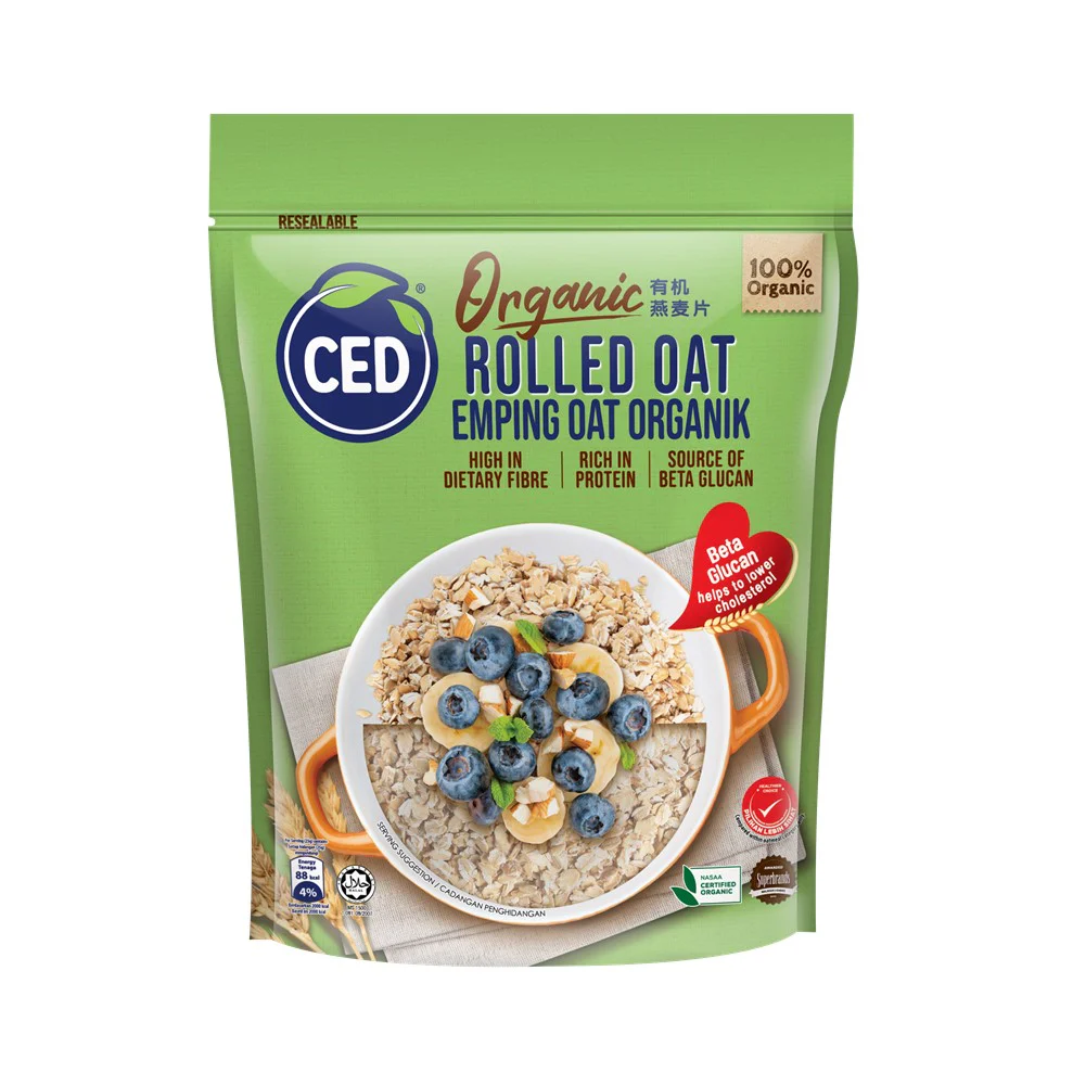 CED ORGANIC ROLLED OAT REGULAR 450G