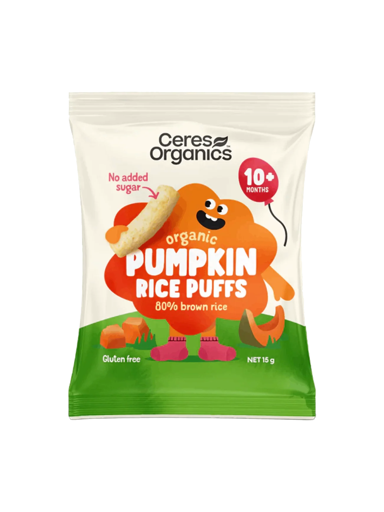 CERES ORG BABY RICE PUFFS PUMPKIN 15G