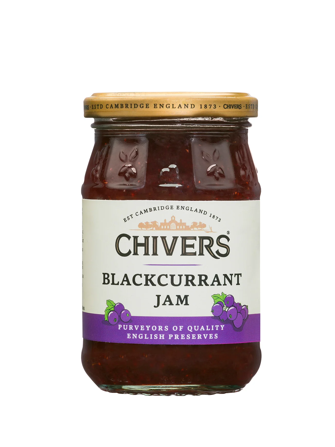CHIVERS BLACKCURRANT JAM 340G - Image 2