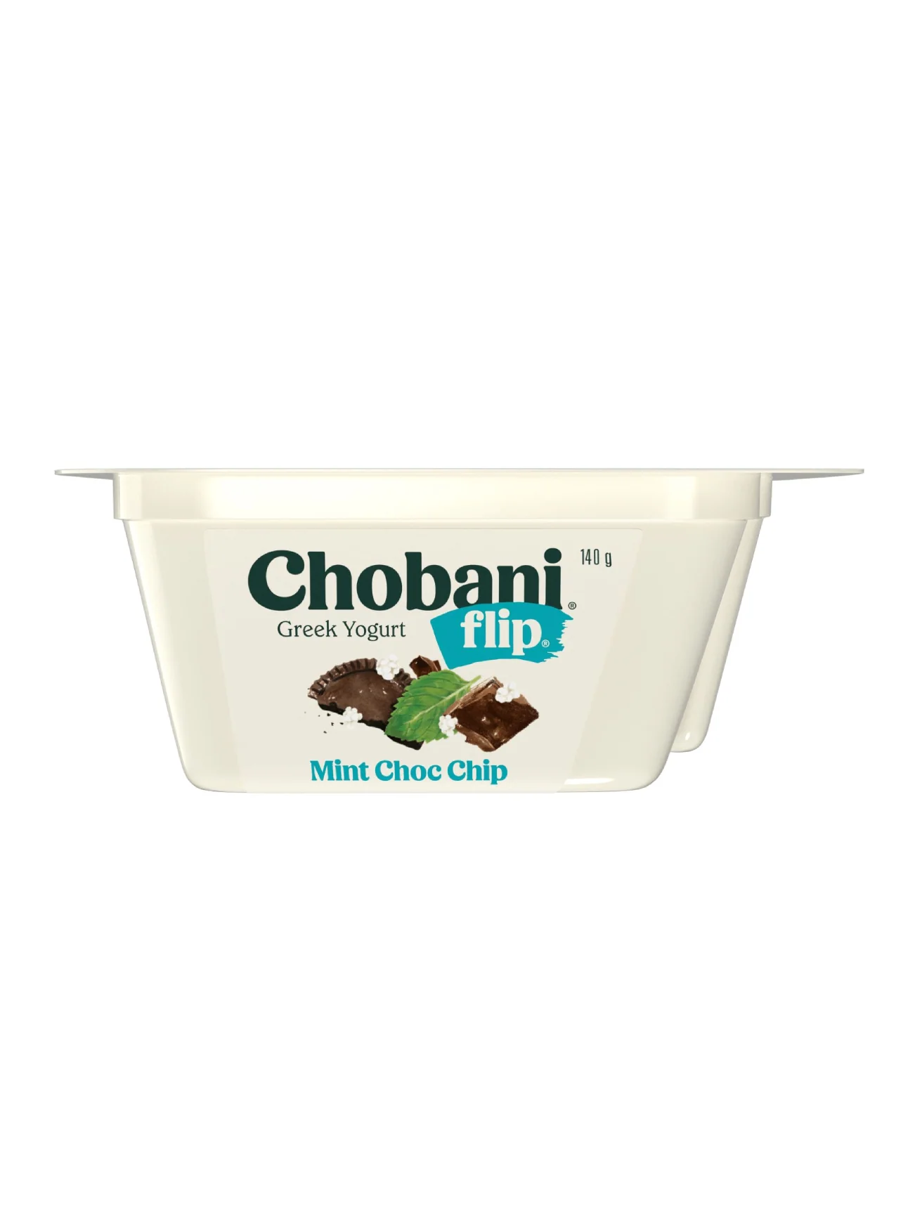 CHOBANI GREEK YOGHURT MINT CHOCOLATE CHIP 140G - Image 2