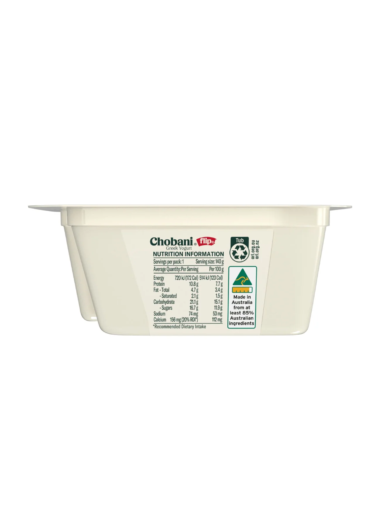 CHOBANI GREEK YOGHURT STRAWBERRY SHORTCAKE 140G - Image 3