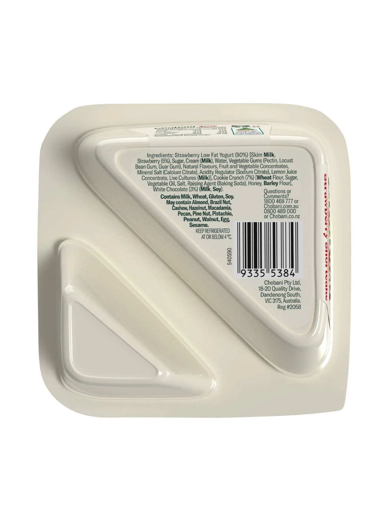 CHOBANI GREEK YOGHURT STRAWBERRY SHORTCAKE 140G - Image 4