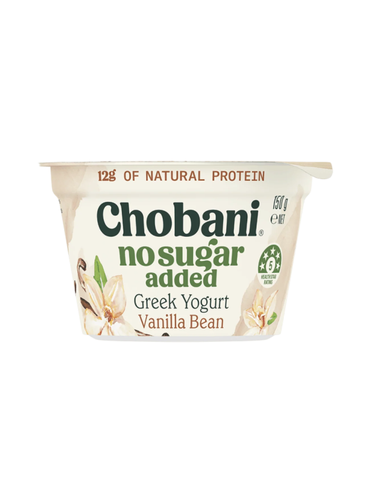 CHOBANI NSA VANILLA BEAN 150G