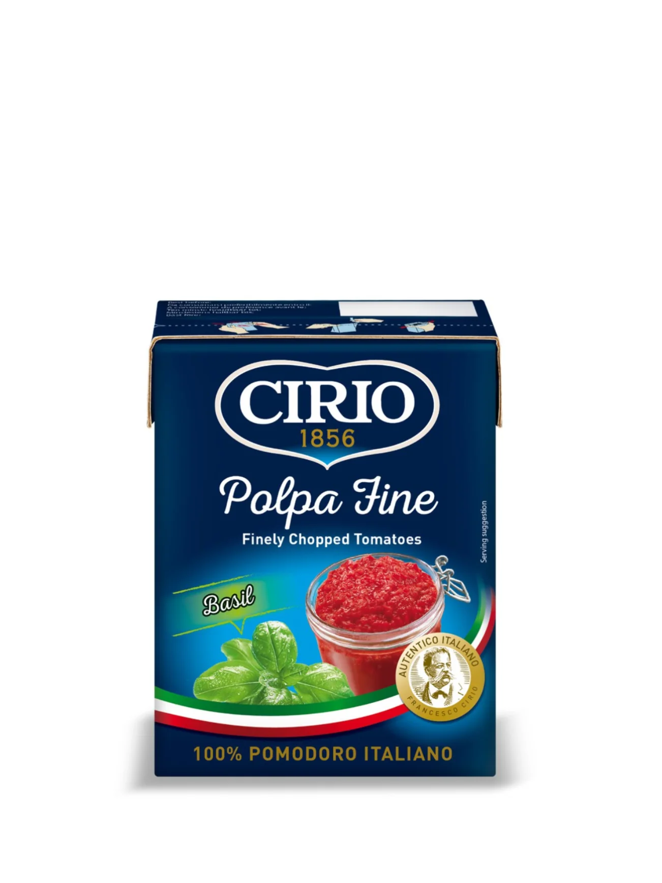 CIRIO POLPA FINE CHOPPED TOMATOES BASIL 390G - Image 5