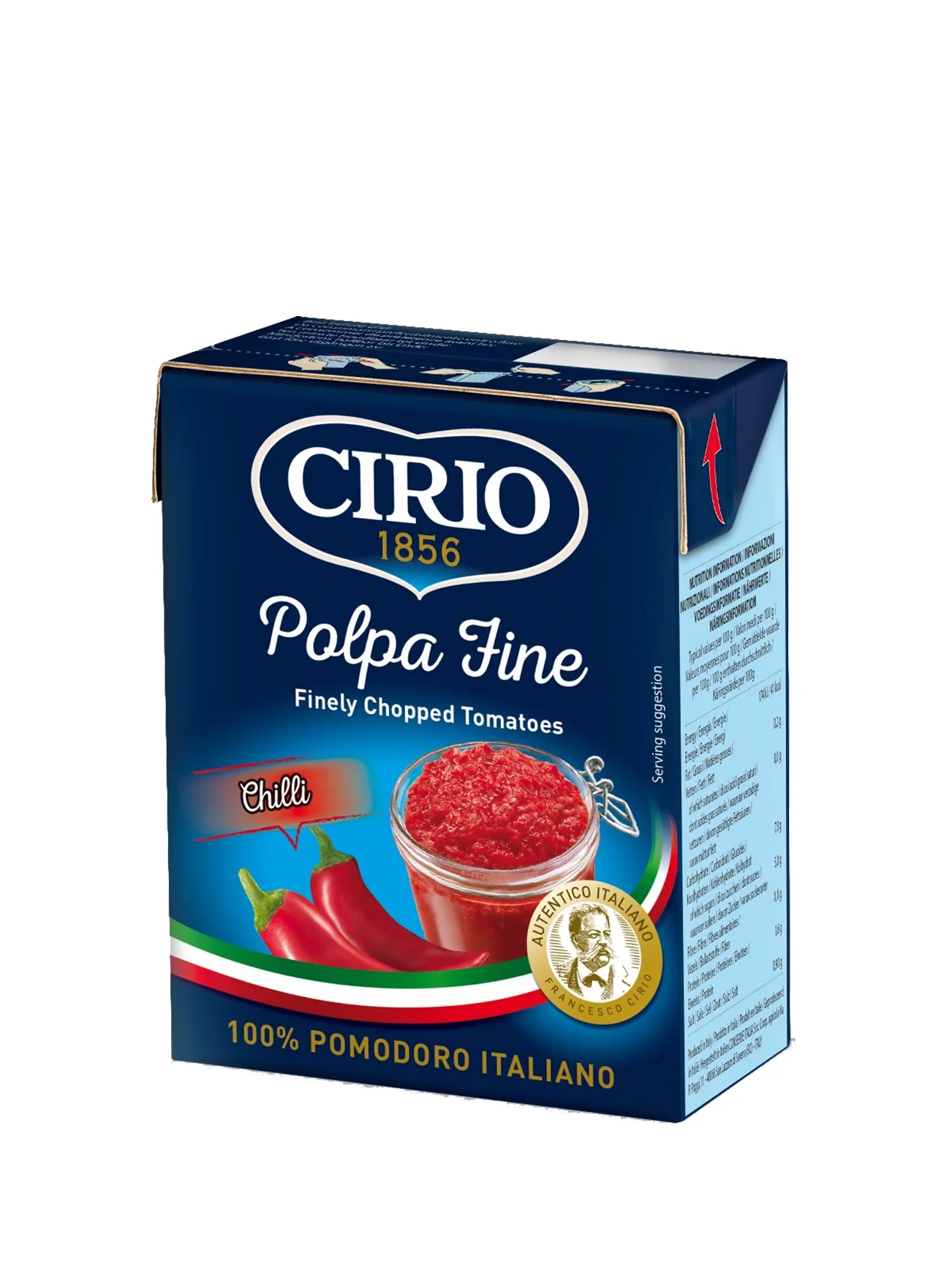 CIRIO POLPA FINE CHOPPED TOMATOES CHILI 390G - Image 3