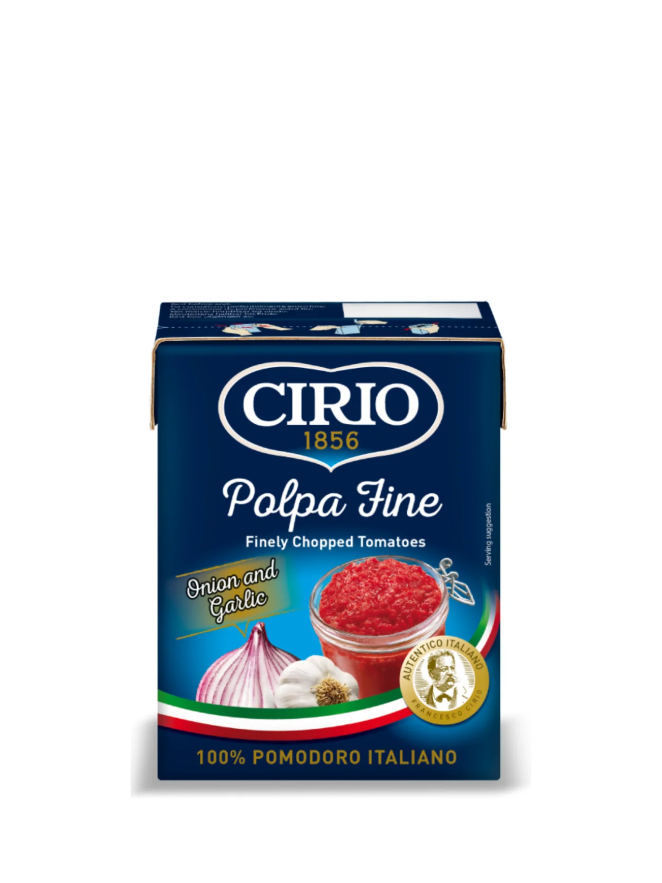 CIRIO POLPA FINE CHOPPEDTOMATOES ONION GARLIC 390G - Image 5