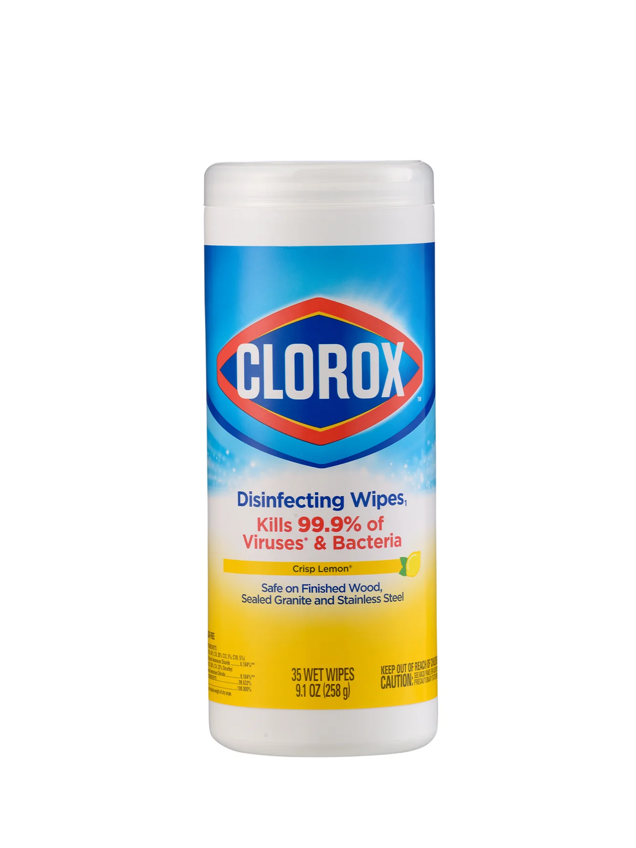CLOROX DISINFECTING WIPES LEMON 35'S