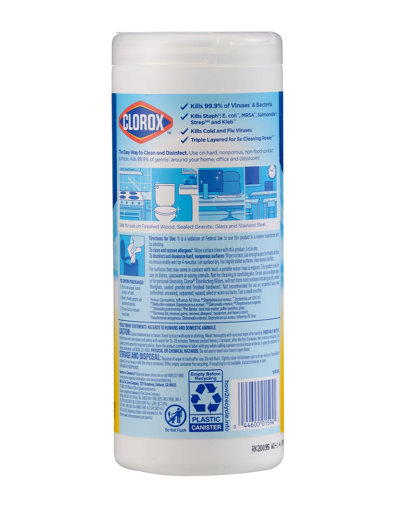 CLOROX DISINFECTING WIPES LEMON 35'S - Image 2