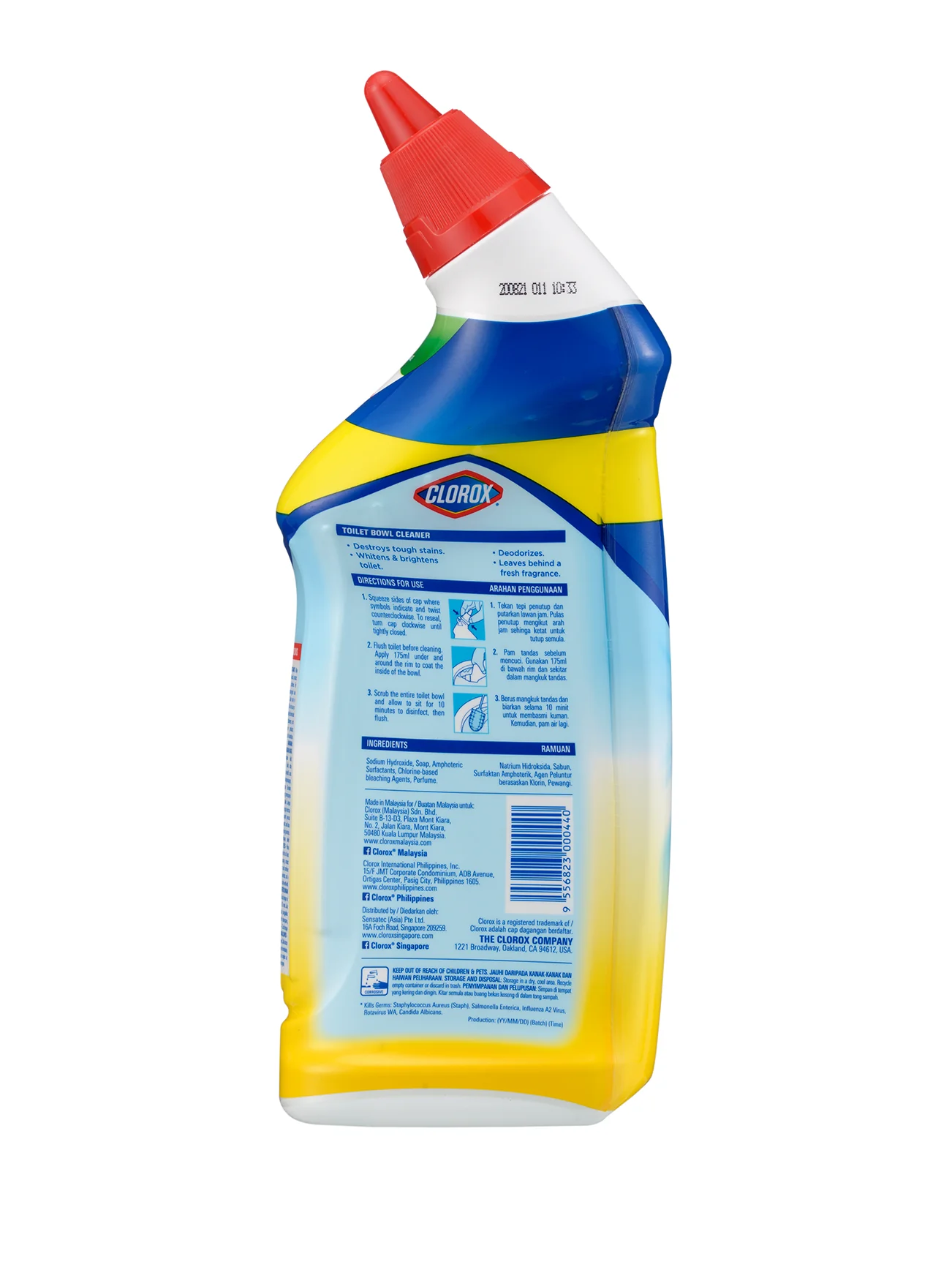 CLOROX TOILET BOWL CLEANER BLEACH LEMON TP 2X500ML - Image 2