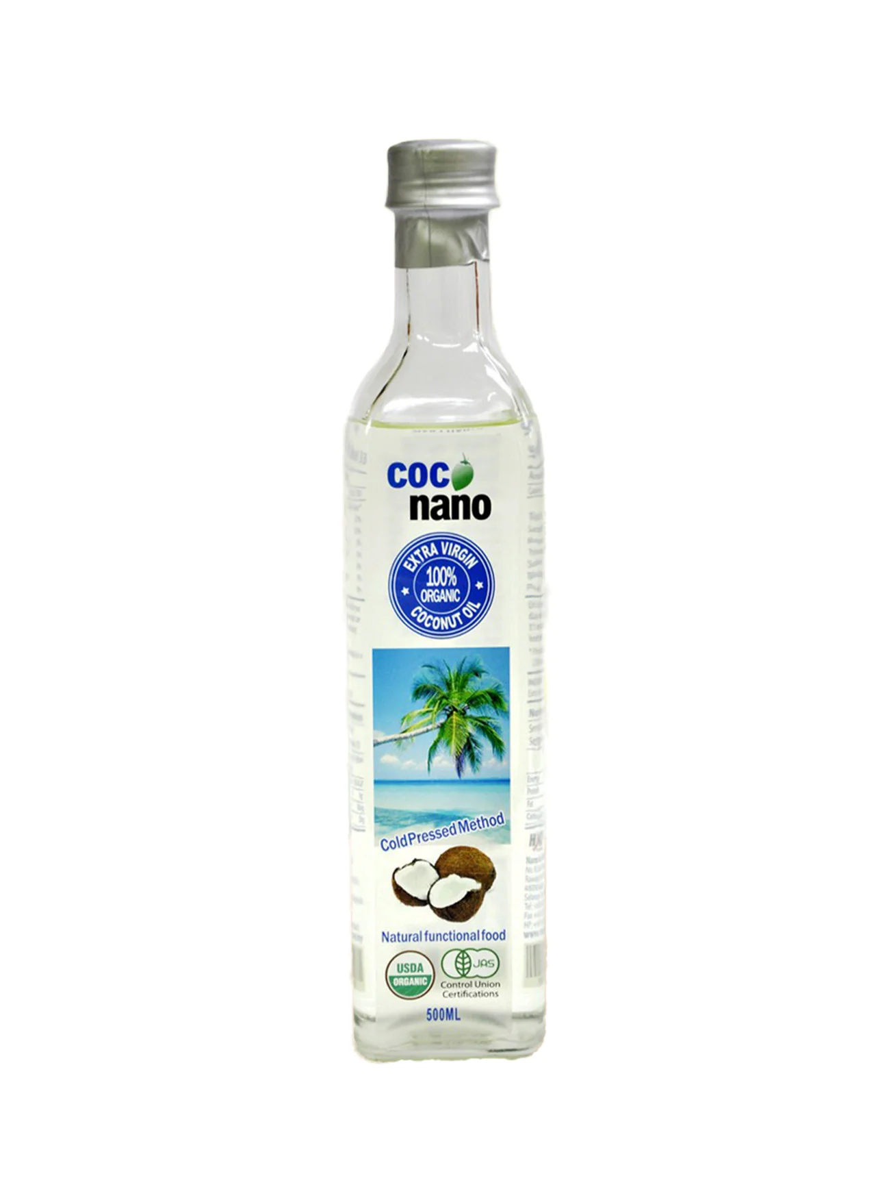 COCONANO ORG EXTRA VIRGIN COCONUT OIL 500ML - Image 4