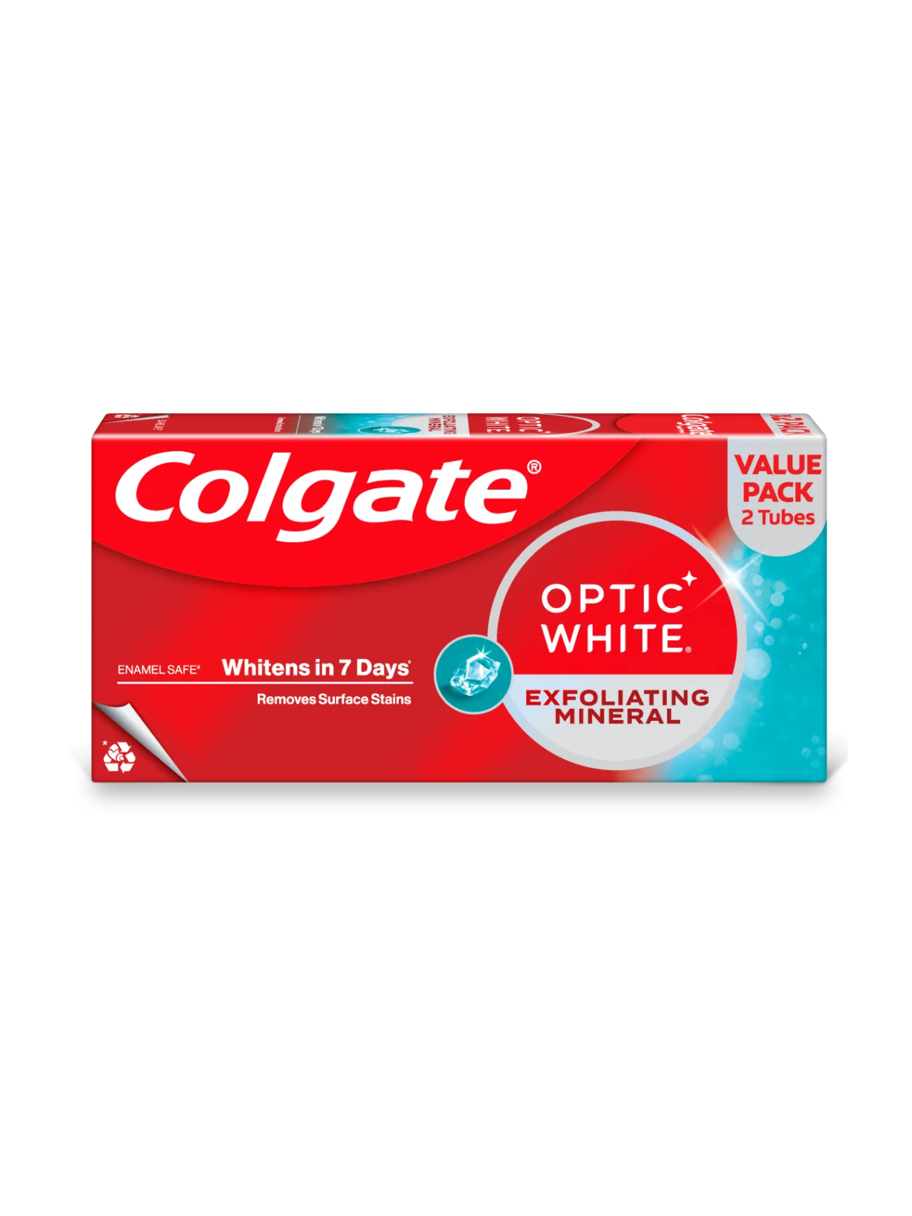 COLGATE TP OPTIC WHITE PLUS SHINE 2X100G
