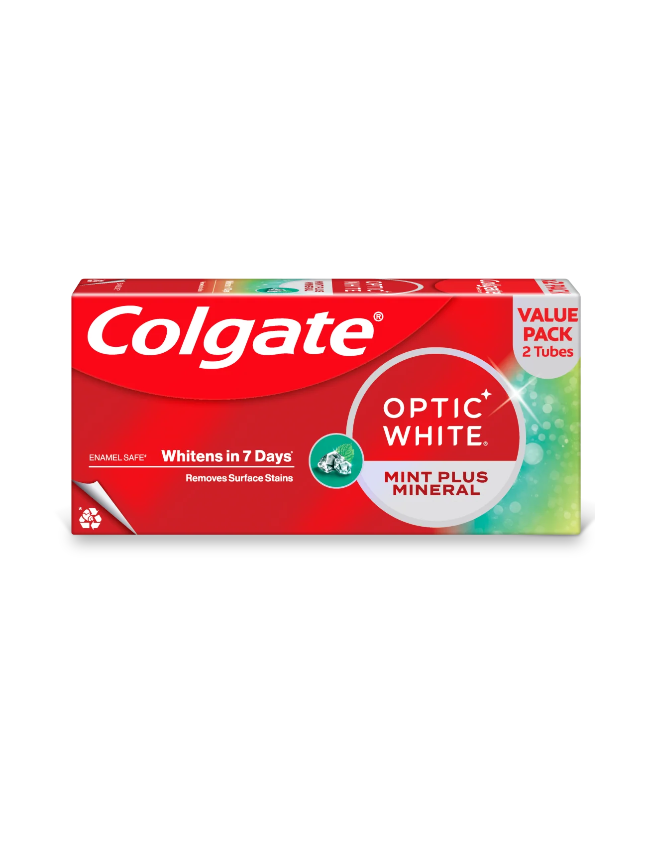 COLGATE TP OPTIC WHITE SPARKLING WHITE 2X100G