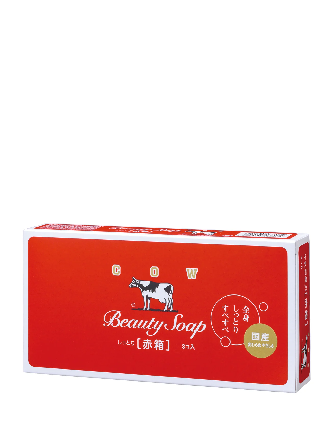 COW BRAND BEAUTY SOAP RED BOX 3X108G