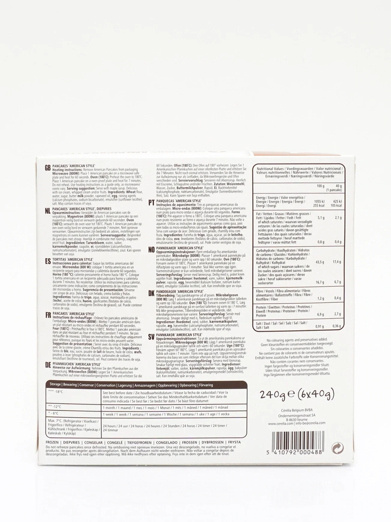 CREAPAN AMERICAN PANCAKES 6X40G - Image 2