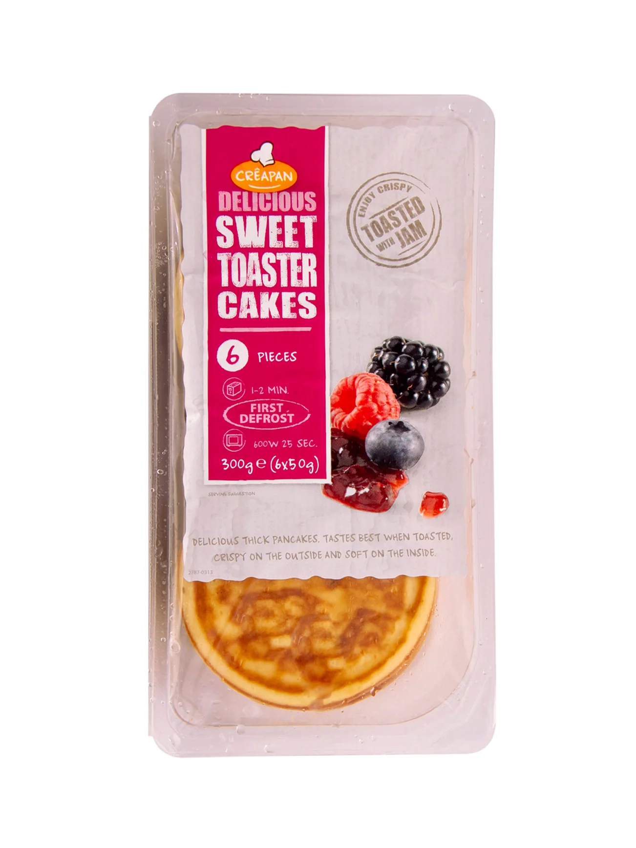 CREAPAN SWEET TOASTER CAKES 6X50G