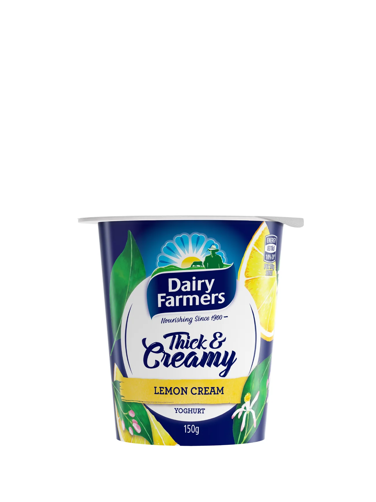 DAIRY FARMERS LEMON THICK&CREAMY YOGHURT 150G