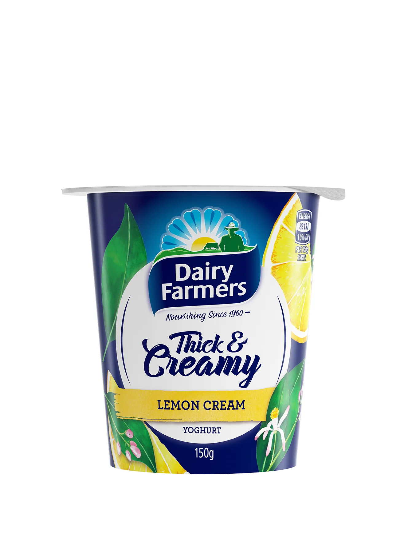 DAIRY FARMERS LEMON THICK&CREAMY YOGHURT 150G - Image 2