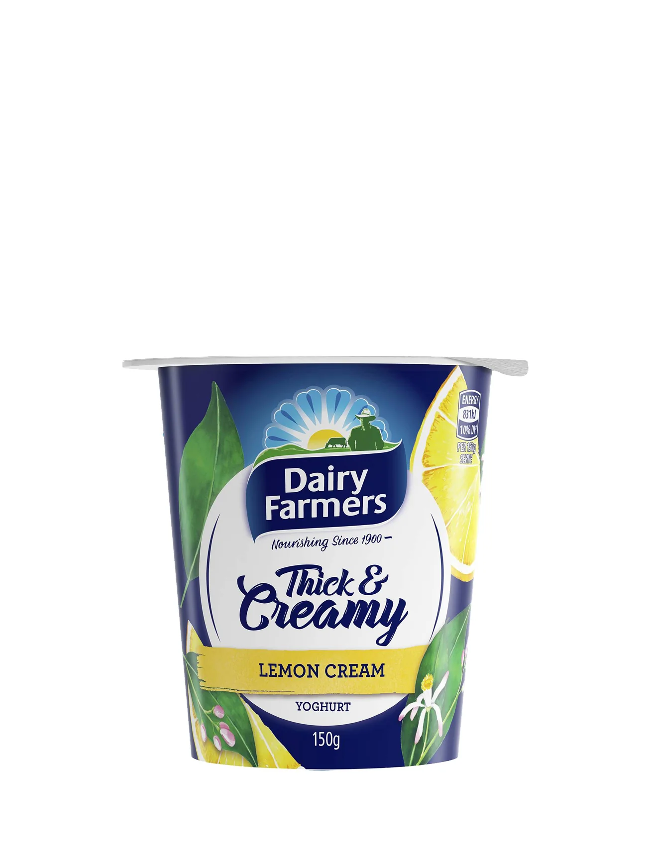 DAIRY FARMERS LEMON THICK&CREAMY YOGHURT 150G - Image 3