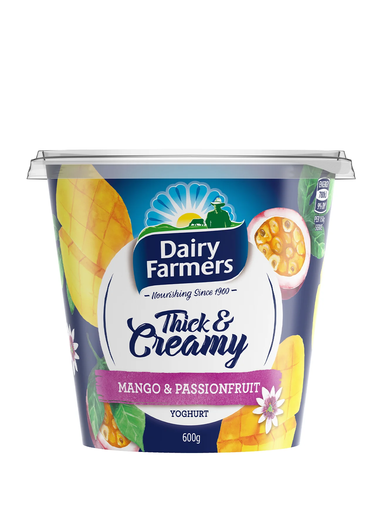 DAIRY FARMERS T&C MANGO PASSION FRUIT 600GM