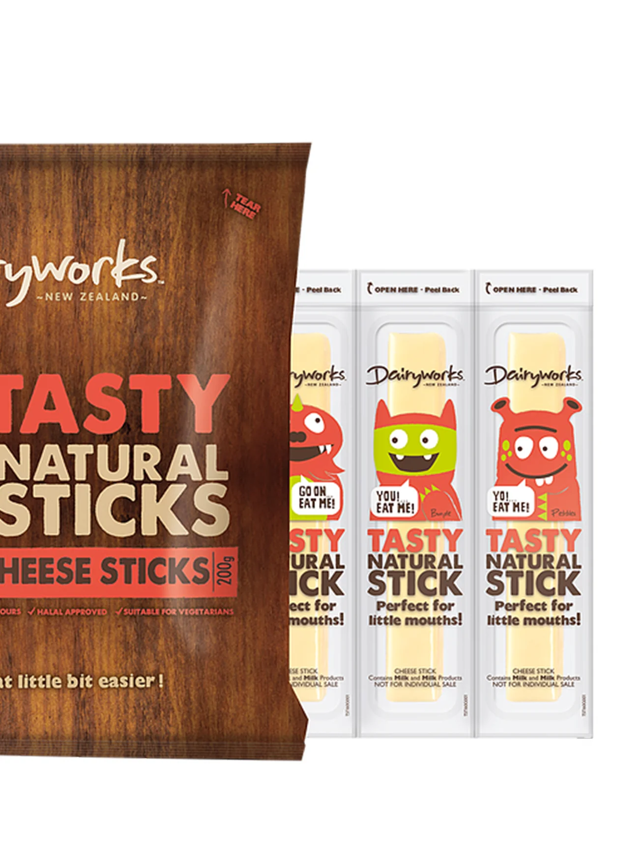 DAIRYWORKS TASTY CHEESE STICKS 200G