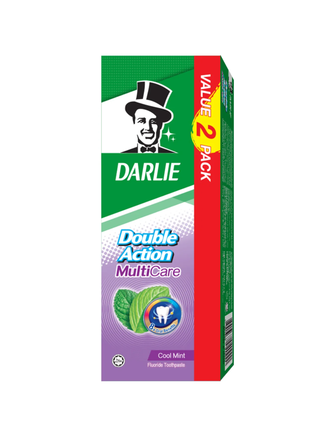 DARLIE DOUBLE ACTION MULTICARE TOOTHPASTE 180GX2 - Image 2
