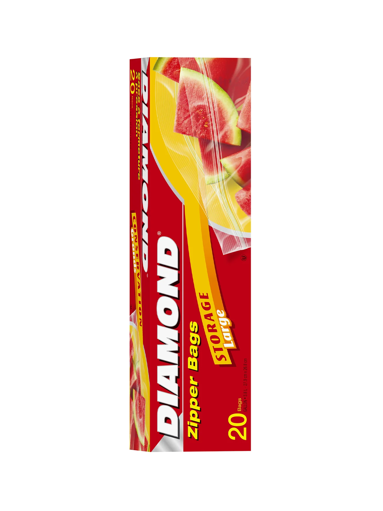 DIAMOND ZIPPER STORAGE BAGS-L 20'S - Image 2
