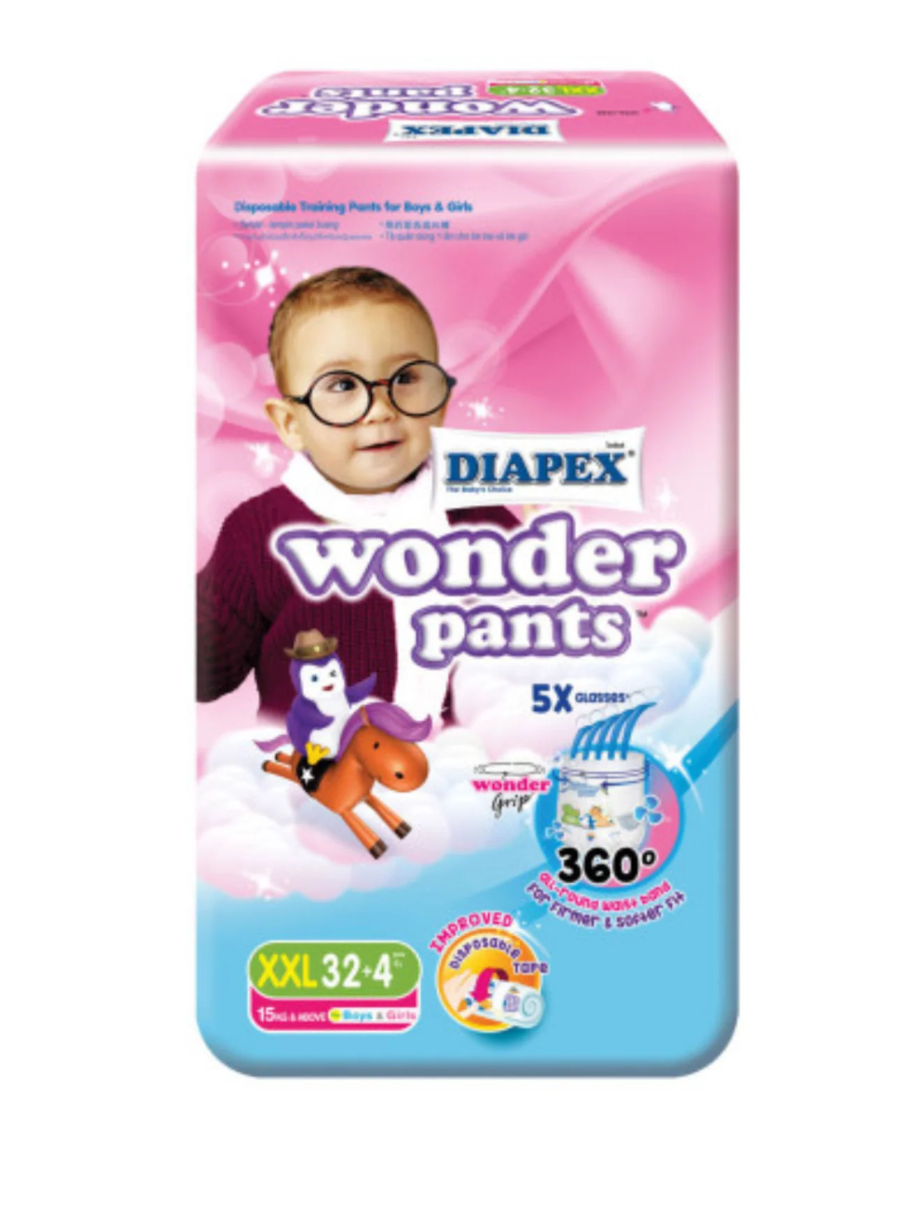DIAPEX WONDER PANTS SUPER JUMBO XXL32+4