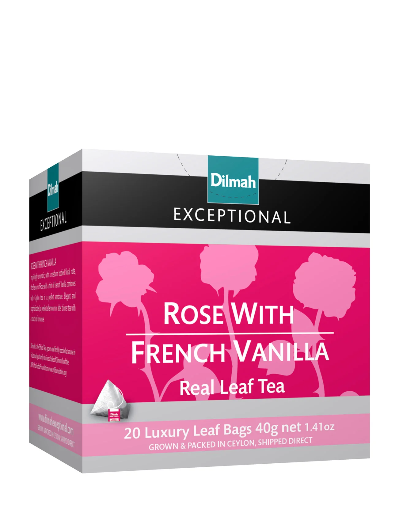 DILMAH EXCPT ROSE WITH FRENCH VANILLA 20'S - Image 2