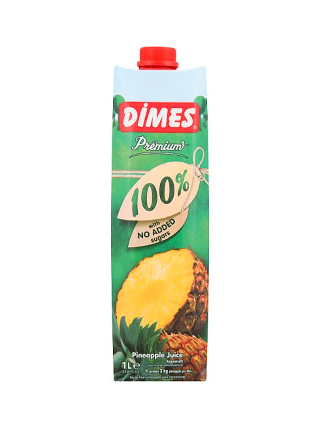 DIMES 100% PINEAPPLE JUICE 1L - Image 2