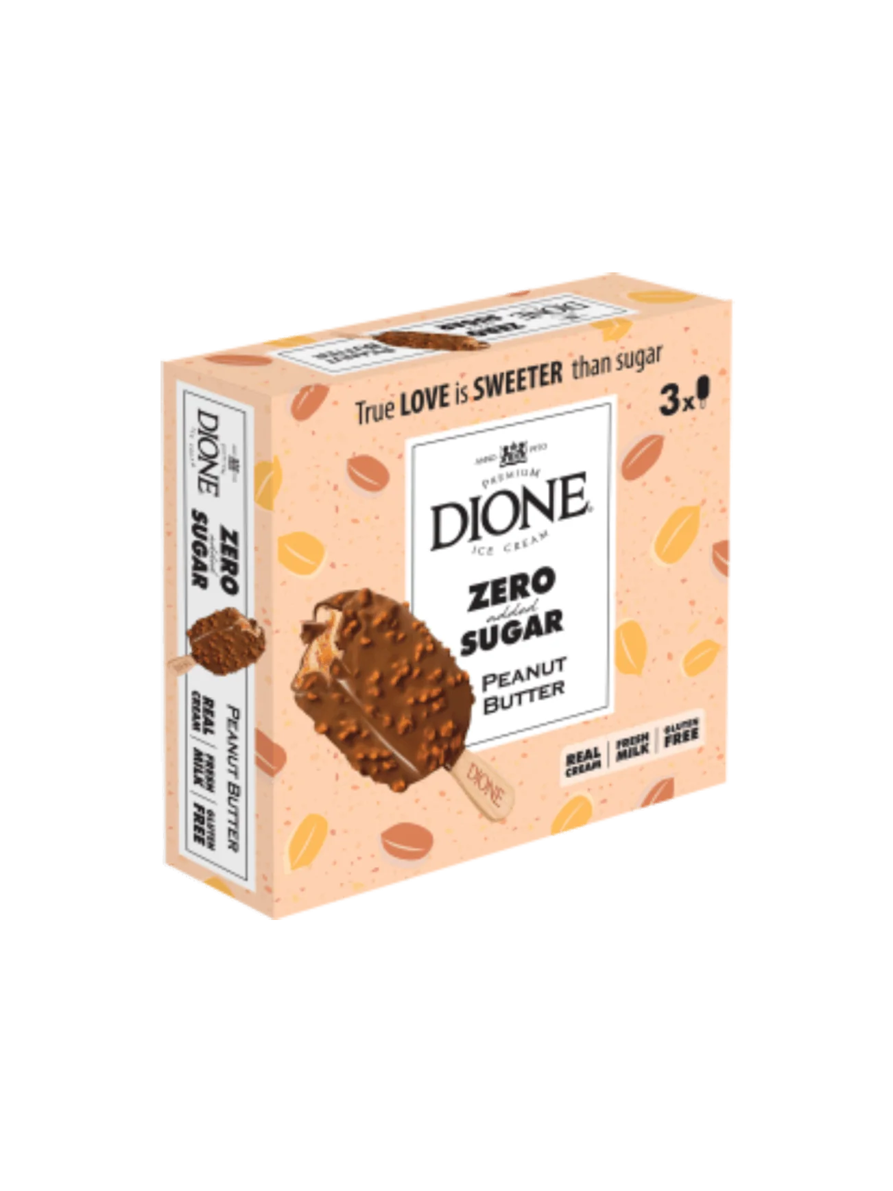 DIONE ZERO SUGAR PEANUT BUTTER CHOCOLATE 3X90ML