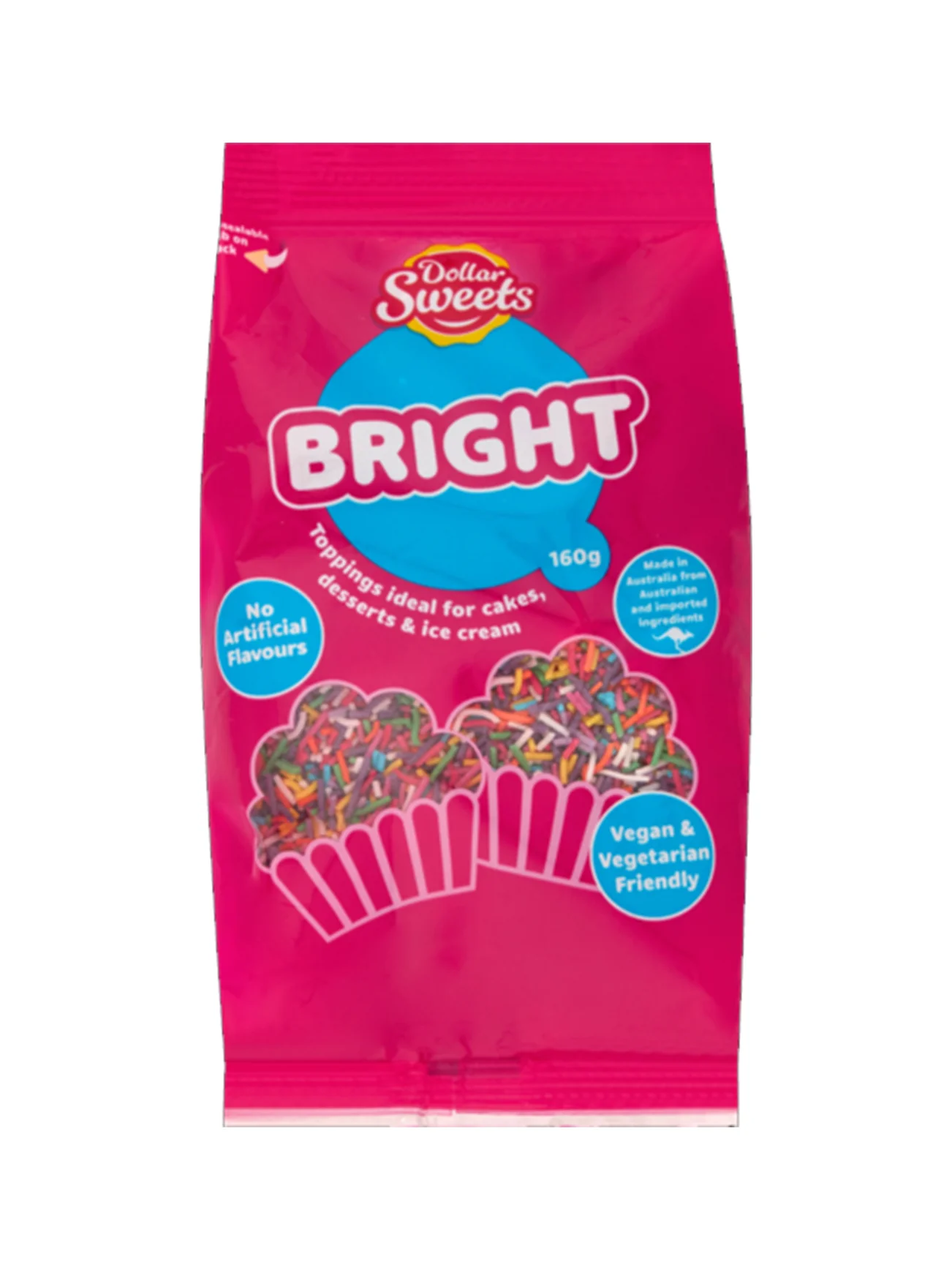 DOLLAR SWEETS BRIGHT TOPPINGS 160G