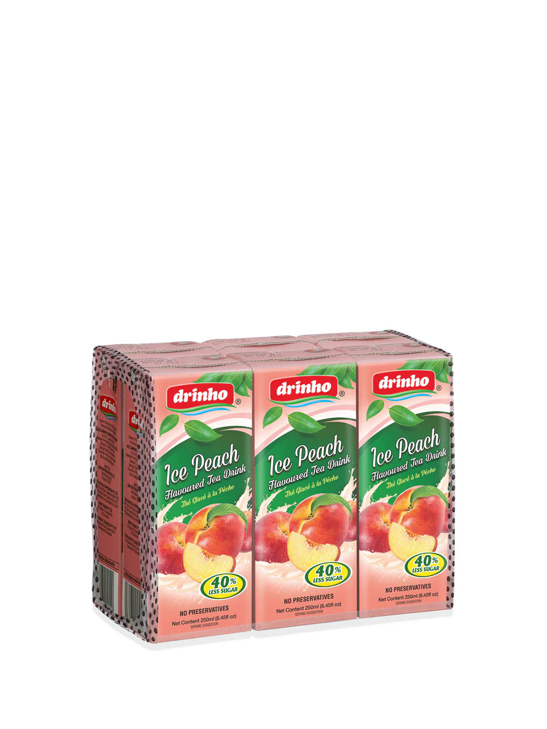 DRINHO ICE PEACH TEA 6X250ML - Image 2