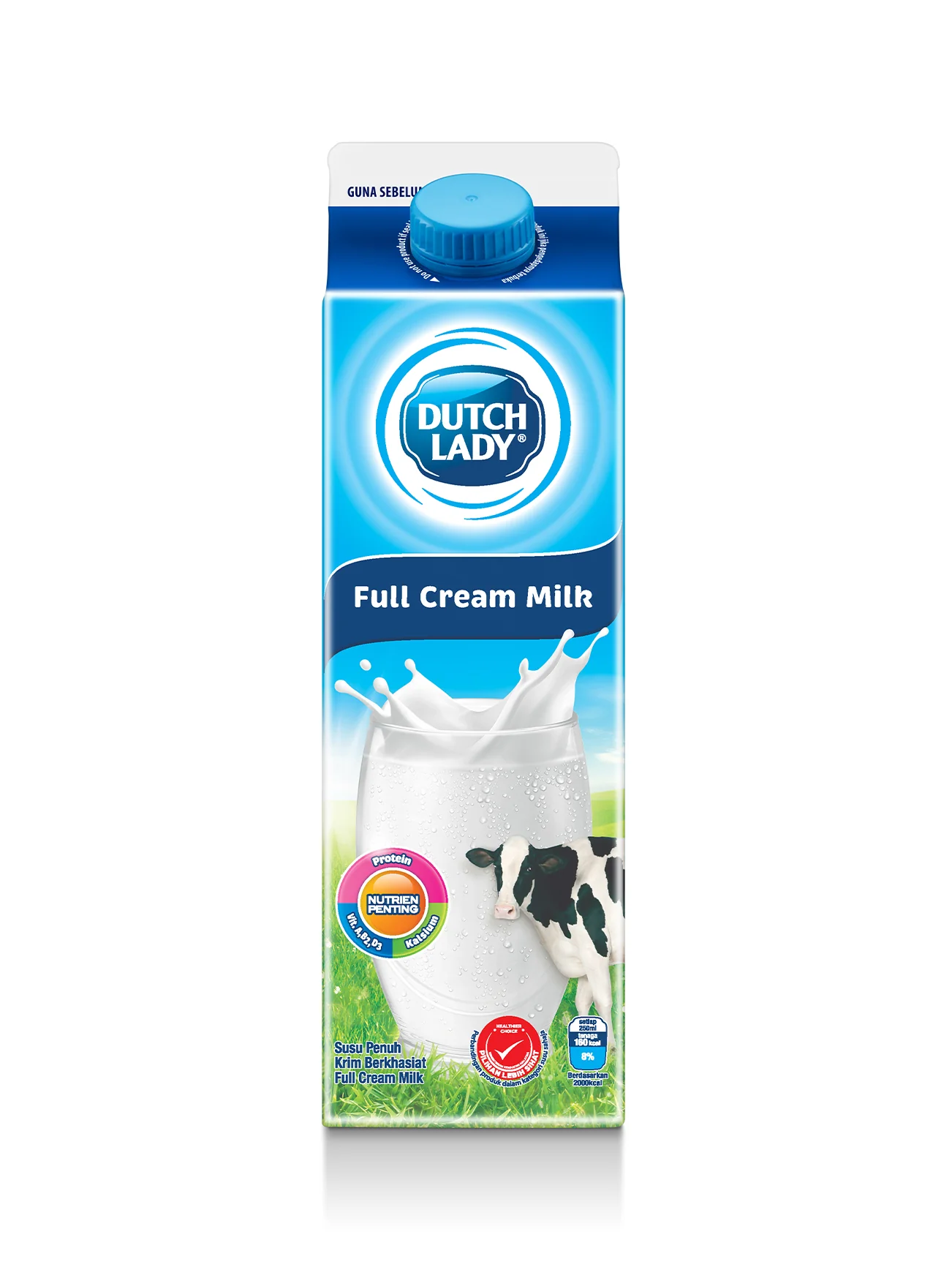 DUTCH LADY PAST FULL CREAM MILK 1L - Image 2