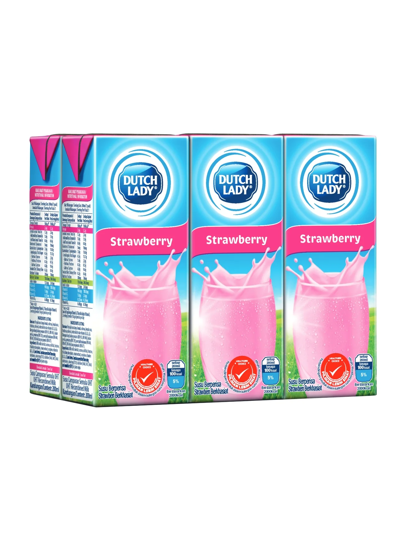 DUTCH LADY UHT STRAWBERRY 6X200ML