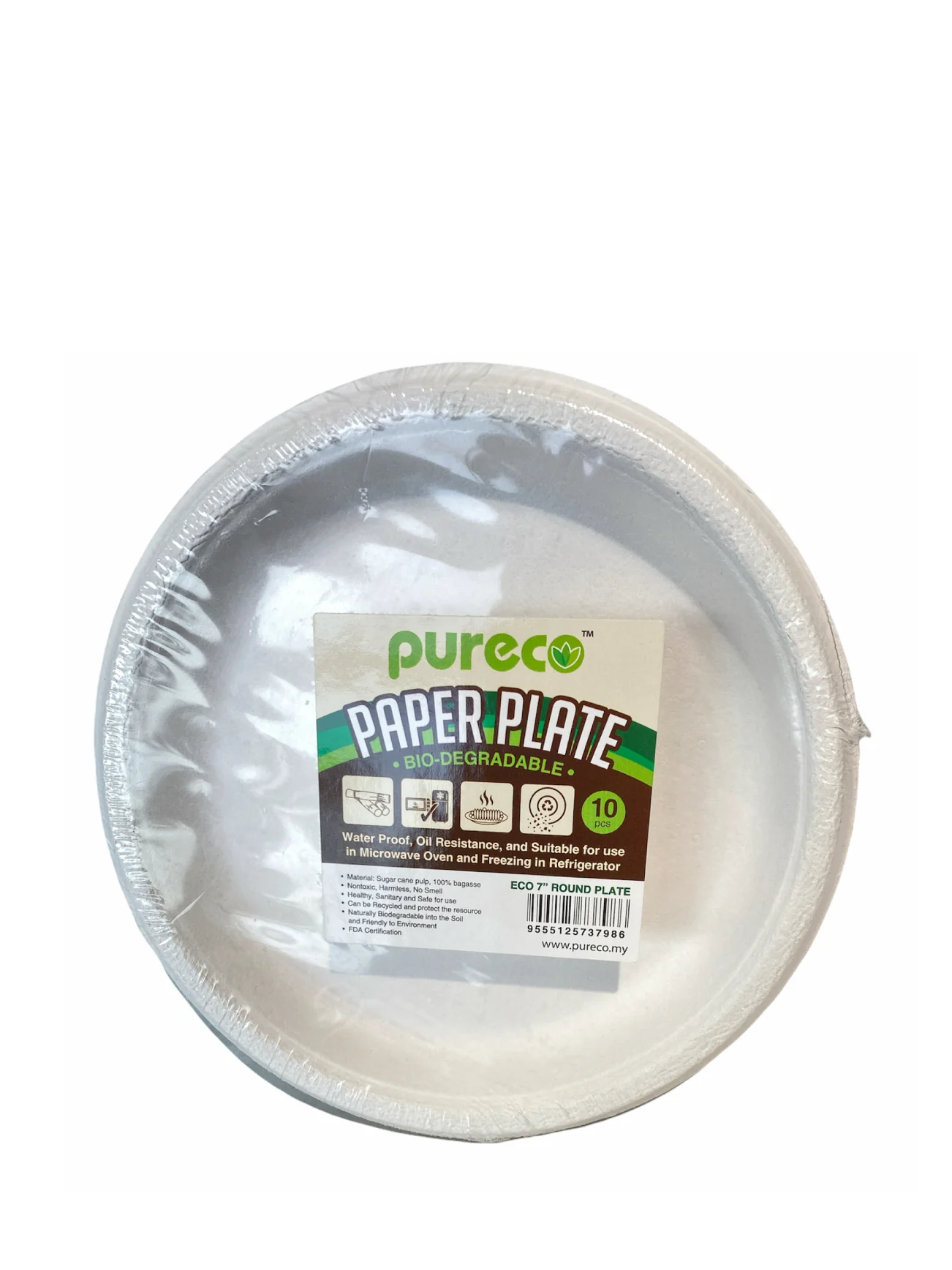 ECO 7 ROUND PLATE - 10PCS