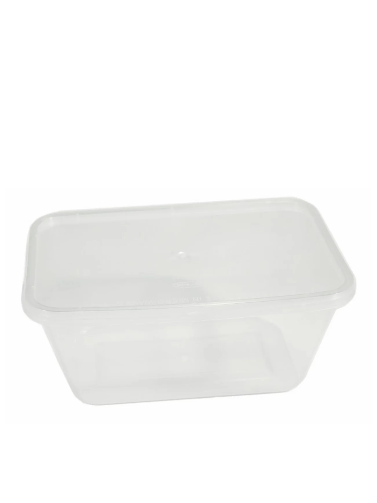 ECO RECT CONTAINER W/LID 1000ML (10PCS)