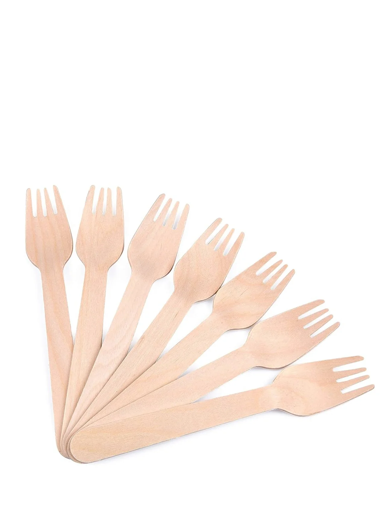 ECO WOODEN FORK 40PCS