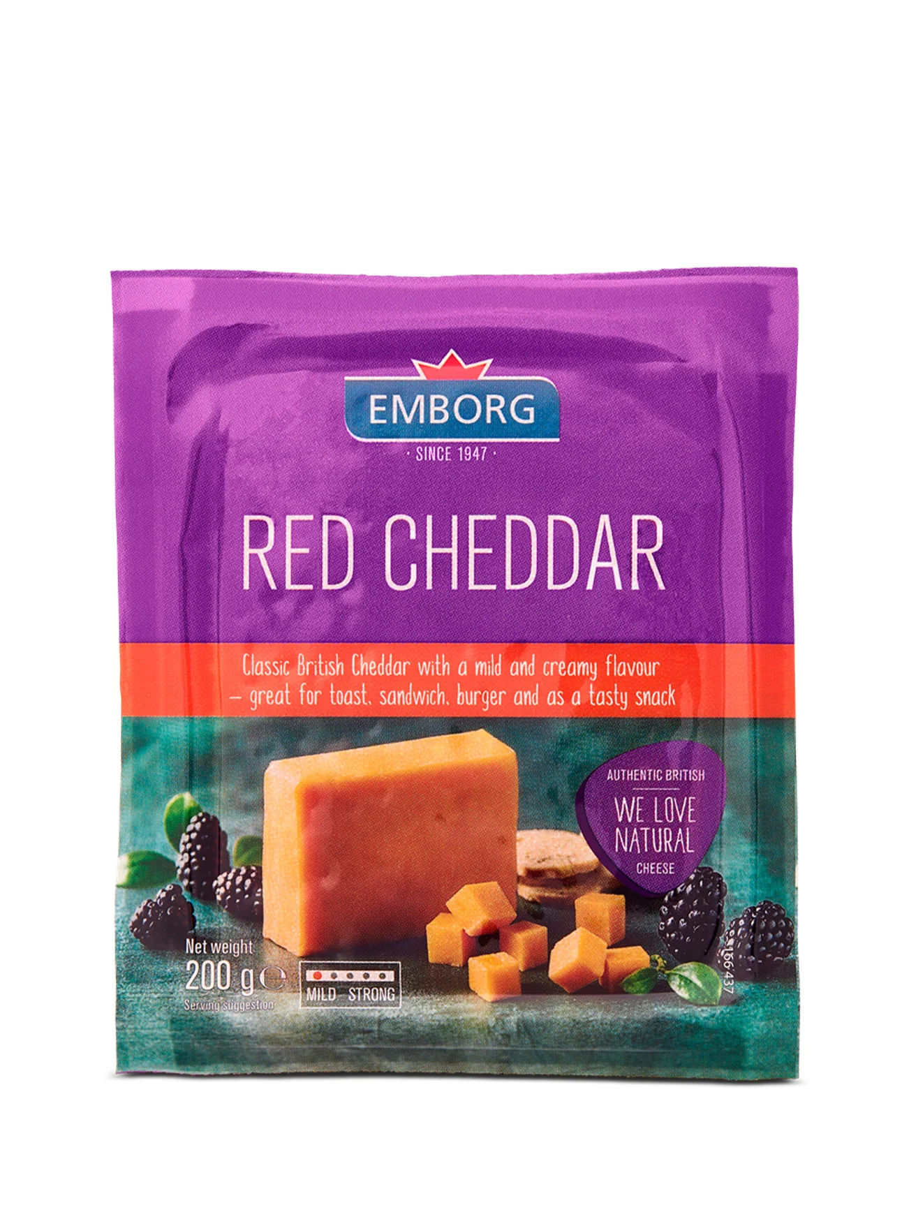 EMBORG COLOURED CHEDDAR 200GM