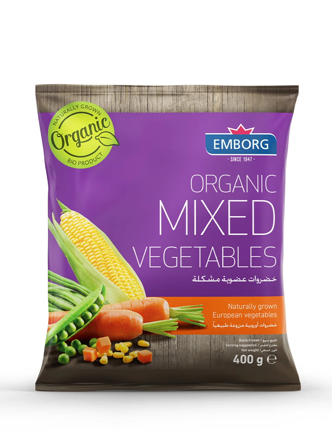 EMBORG ORGANIC MIX VEGETABLES 400G - Image 2